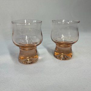 Vintage Rose Gold Shot Glasses